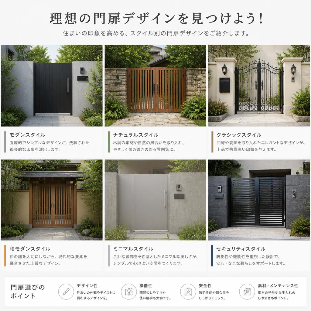 理想の門扉デザインを見つけよう！