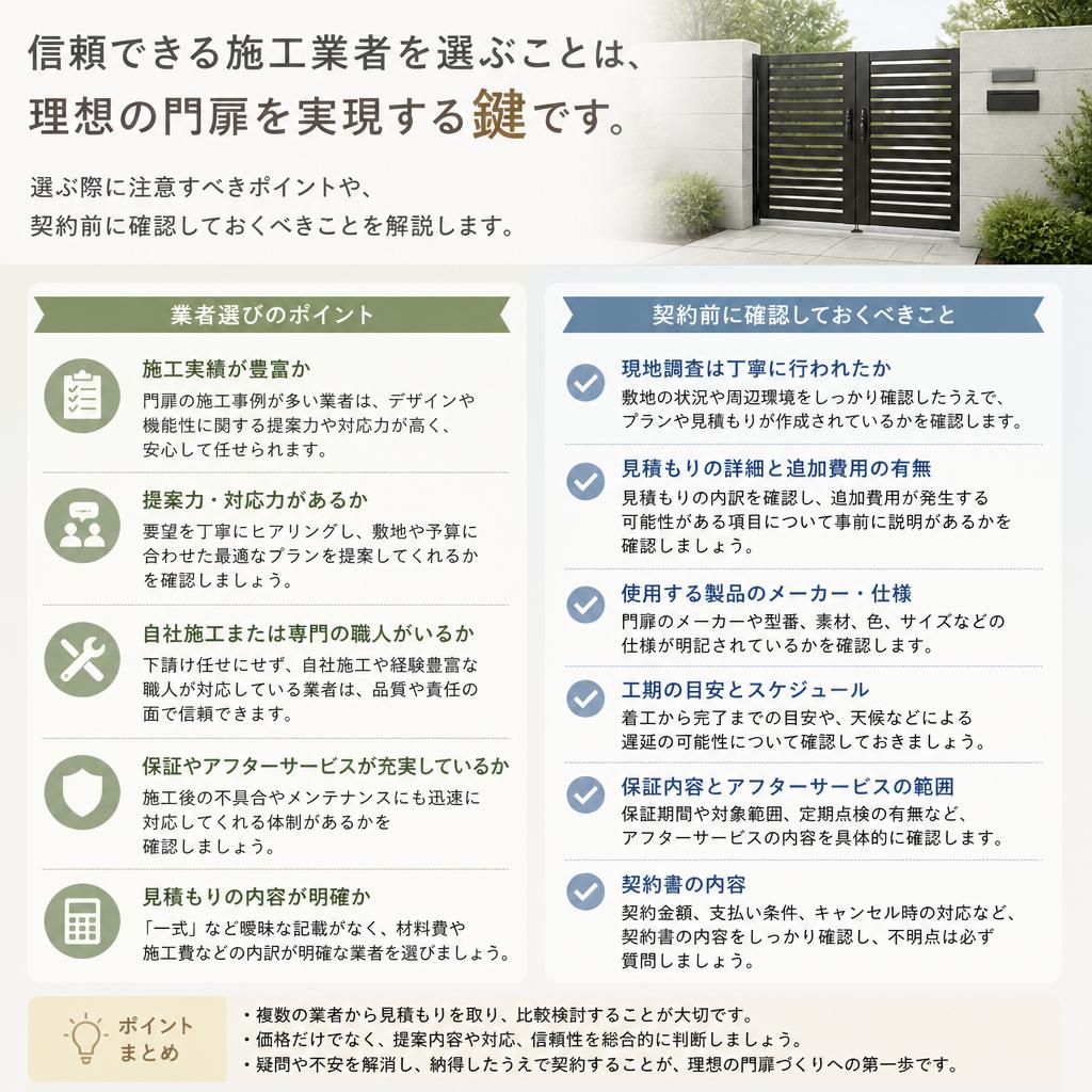 4. 施工業者選びの重要性