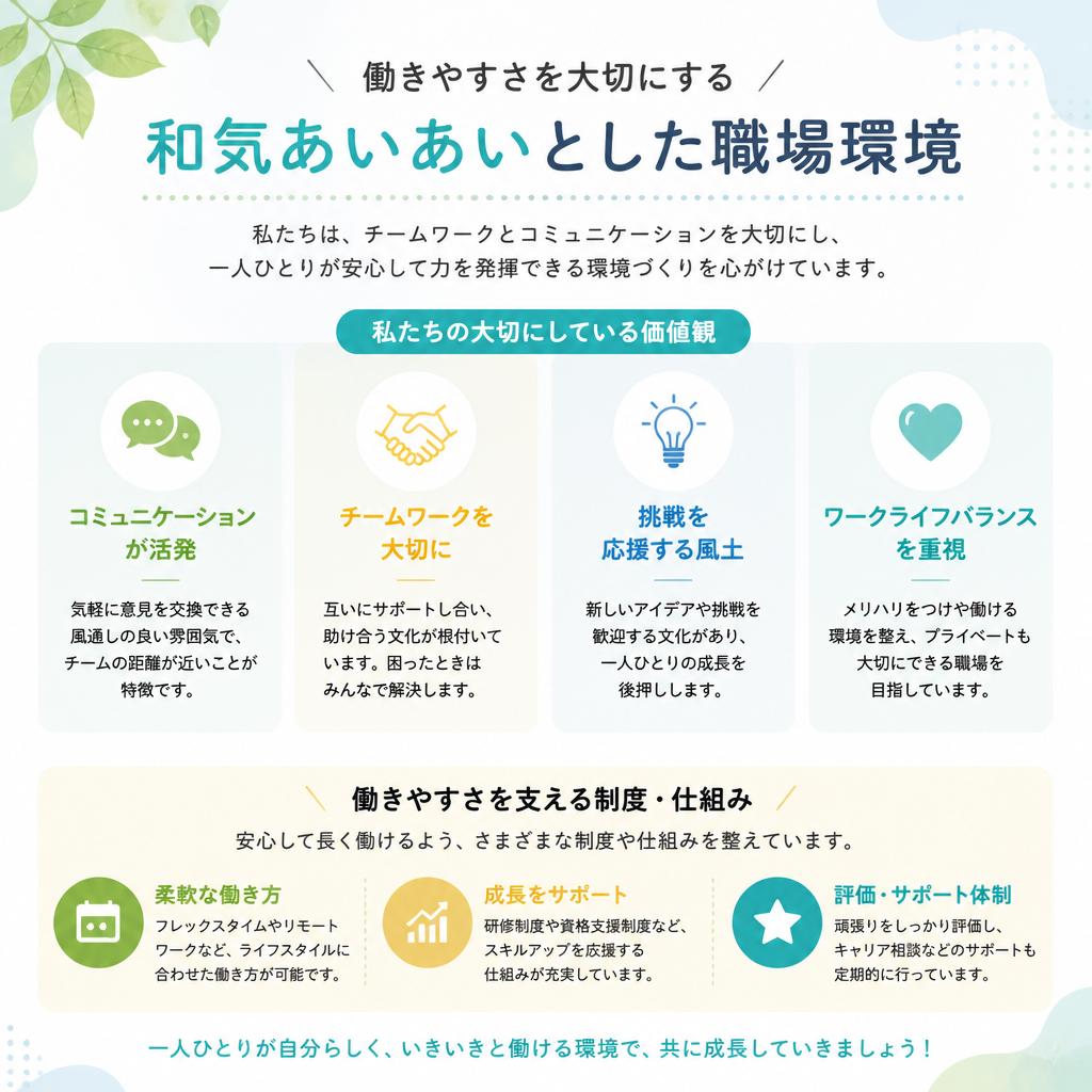 働きやすい職場環境