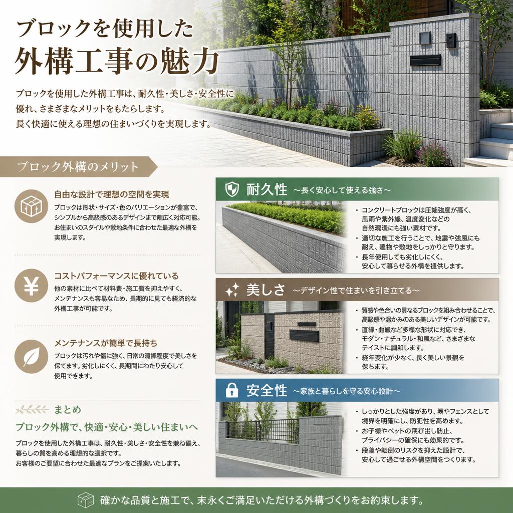 2. ブロック外構工事の重要性